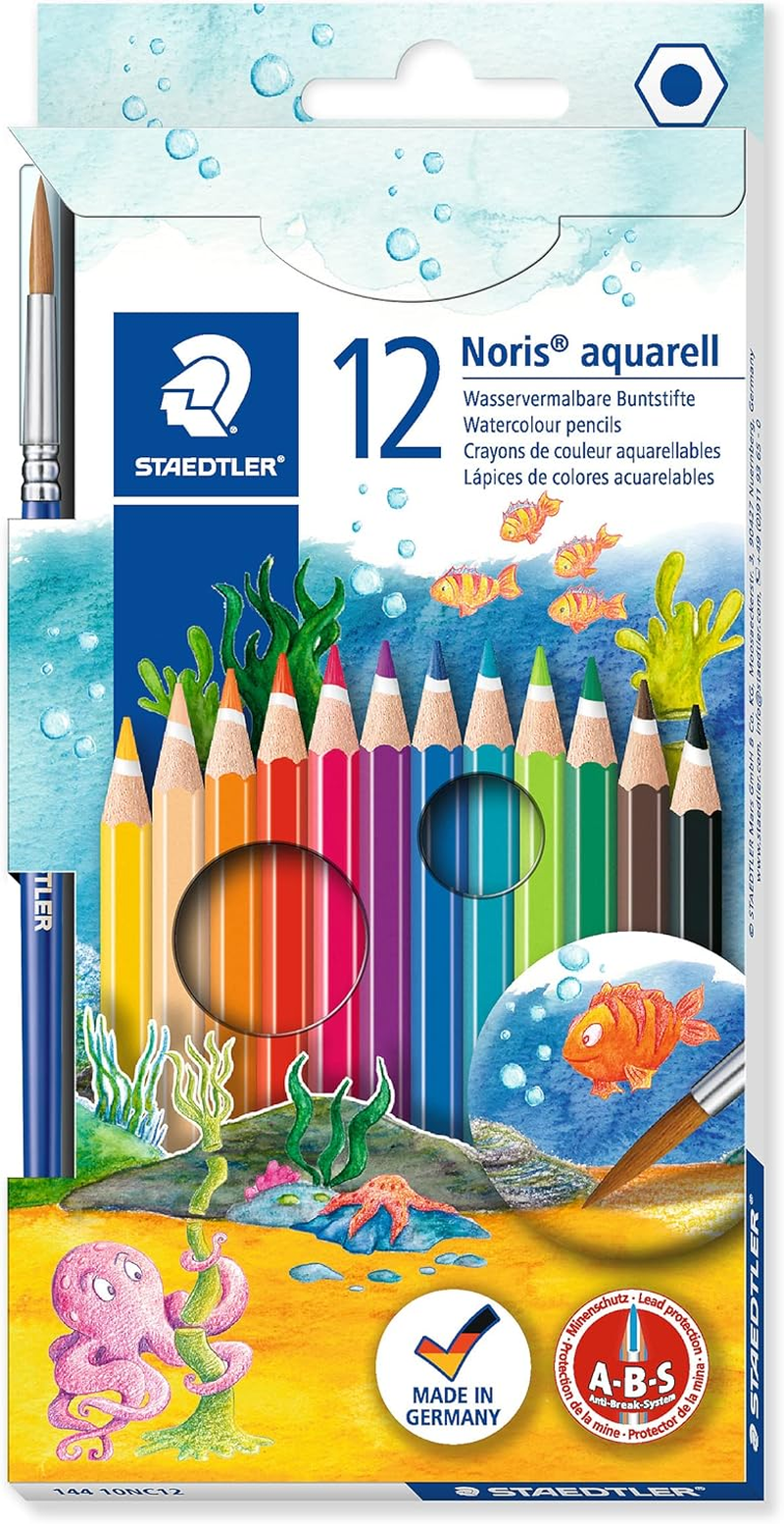 Staedtler Noris Aquarell Coloured Pencil (Pack of 12)