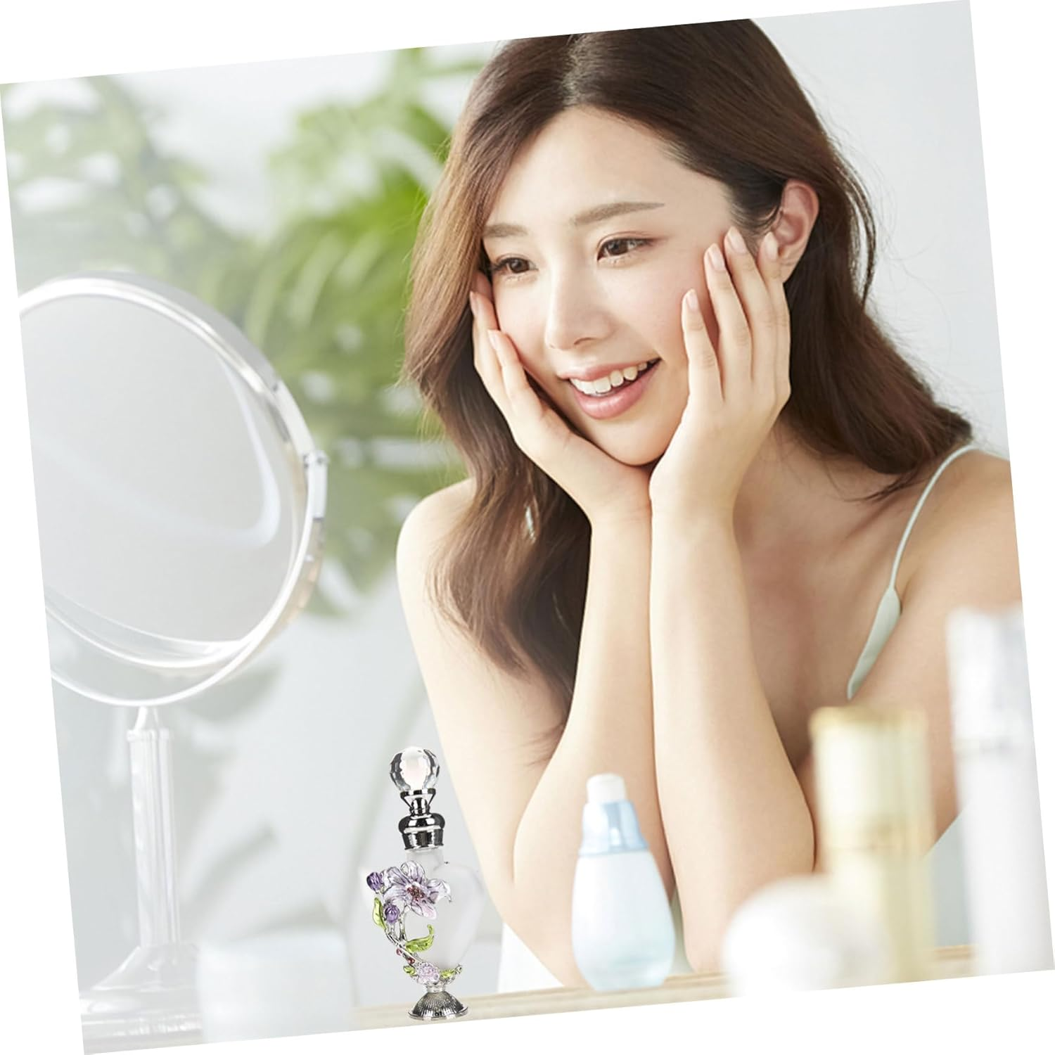 STOBAZA Decorative Glass Perfume Bottles Travel Refillable Aromatherapy Bottles image number 3