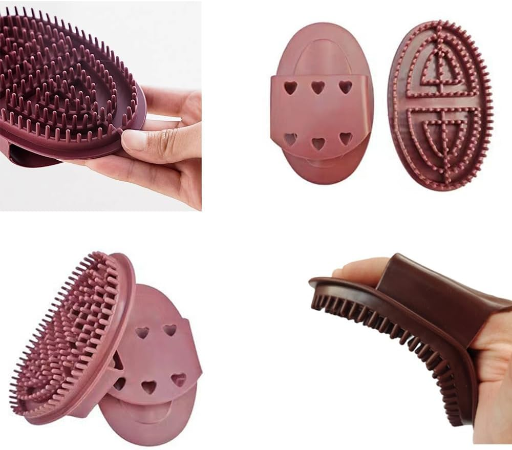 Deahea 2 Pack Meridian Massage Brush Massage Therapy Tool Anti-Cellulite Meridian Massager Comb Meridians Brushes Scrubber for Cellulite Remover Oil Lymphatic Drainage Massage Oil Body Shaping image number 3