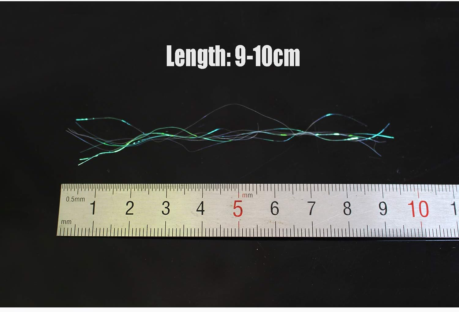 Tigofly 4G/Pack Pearl White Ice Dub 4Inch Long Fly Tying Dubbing Synthetic Fiber Minnow Fly Tying Materials