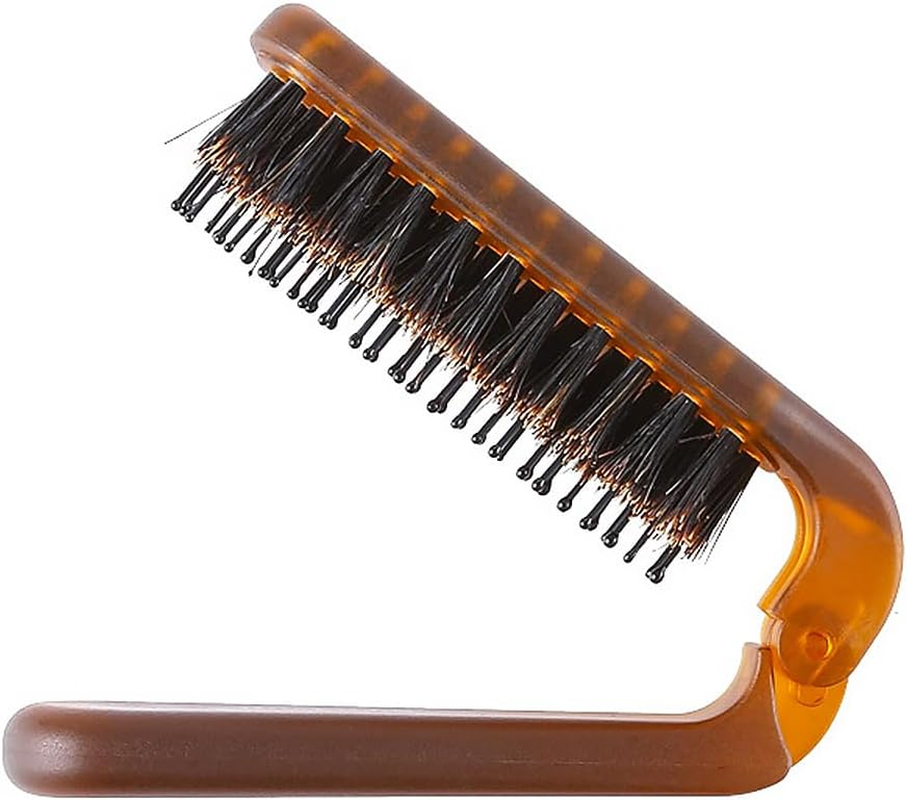 CENPEK Folding Hair Brush, Mini Hair Brush, Travel Hair Brush, Small Massage Comb for Thin, Thick Hair image number 1