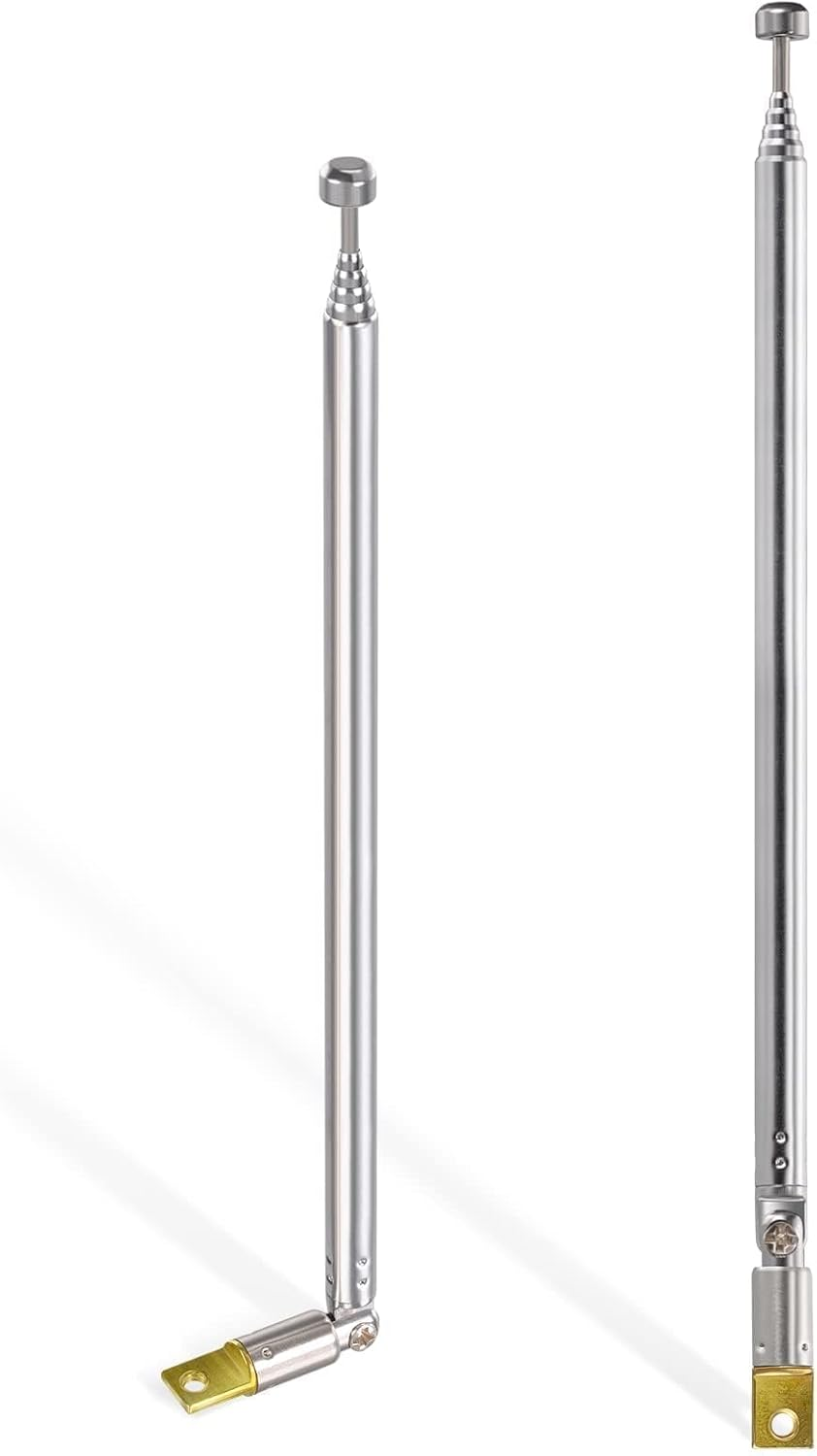 Bingfu 6 Sections Telescopic 65Cm AM FM Antenna Portable Radio Antenna Replacement (2-Pack) Compatible with Indoor Portable Radio Home Stereo Receiver AV Audio Video Home Theater Receiver TV Tuner image number 6