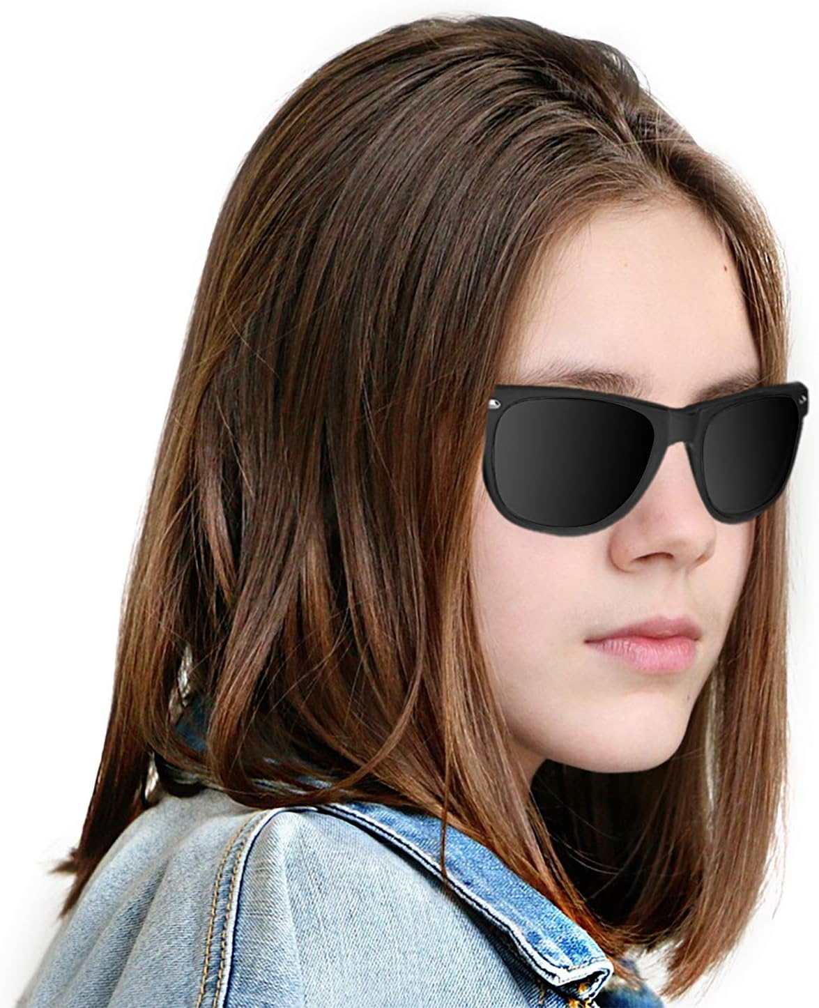 Super Z Outlet Plastic Vintage Retro Style Sunglasses Classic Shades Eyewear Party Prop Favors (12 Pairs) (Black) image number 4