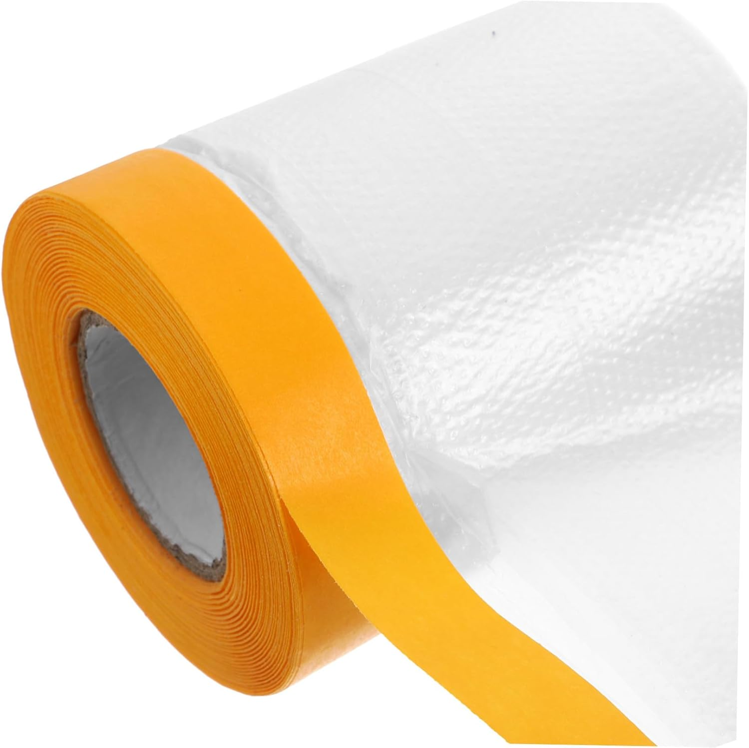 Pre-Taped Masking Film 3 Rolls Adhesive Protective Plastic Sheeting for Automotive Painting 30Cm 40Cm 55Cm for Home Renovation and Furniture Protection image number 3