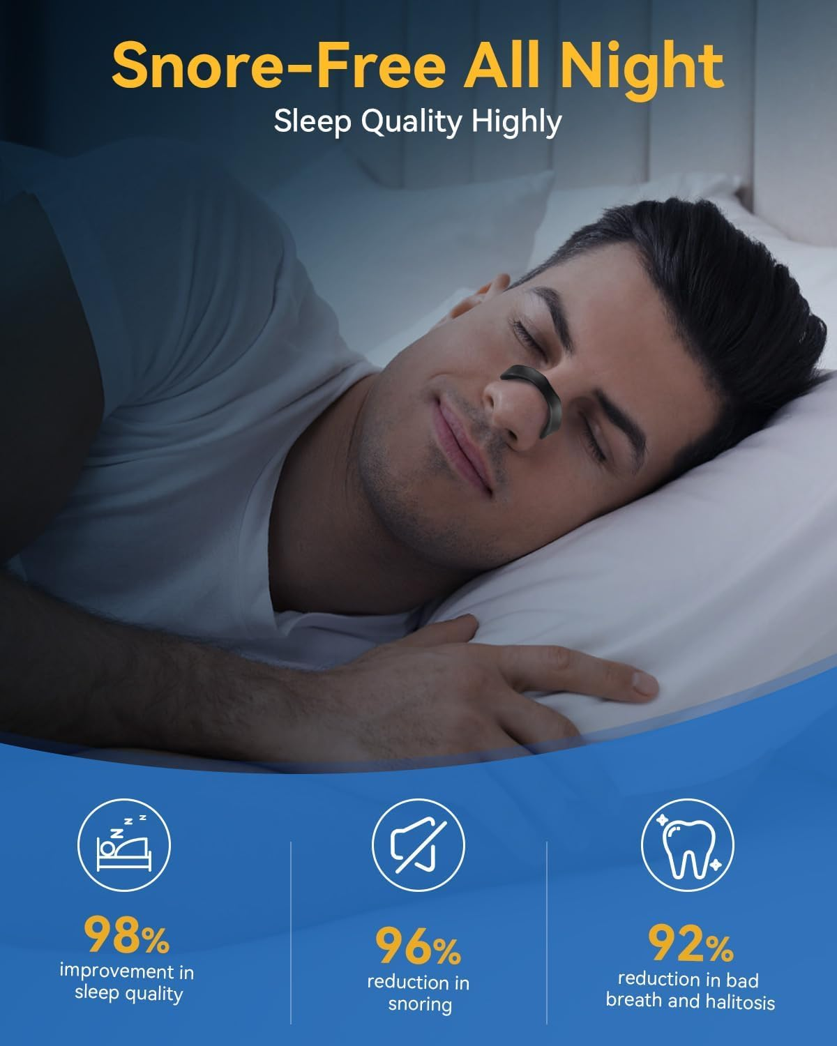 Magnetic Nose Strip with Storage Box 30 Pairs | anti Snoring Devices | for Better Breathing | Improve Sleep Quality | Skin Friendly | Sweat Resistant | Unisex image number 1