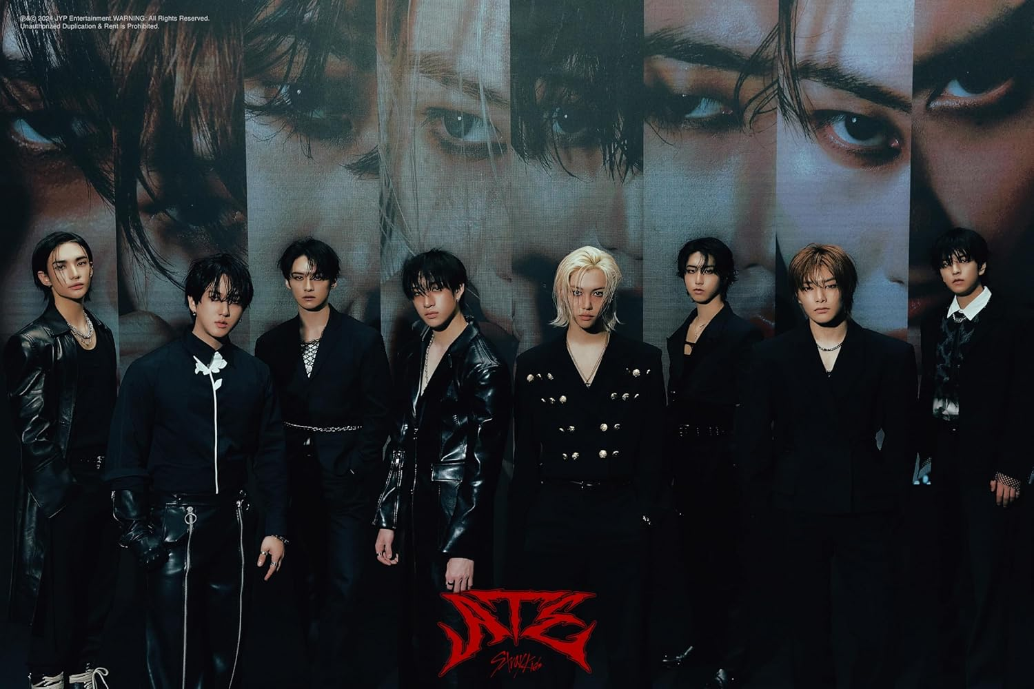 Stray Kids ATE 9Th Mini Album Limited ATE Version Cd+64P Photobook+1P Photocard+1Ea Monochrome Photo Ticket+1P Portrait Poster on Pack+1P Bitmap Mini Poster+1Ea Mini Newspaper+Tracking Sealed SKZ image number 4