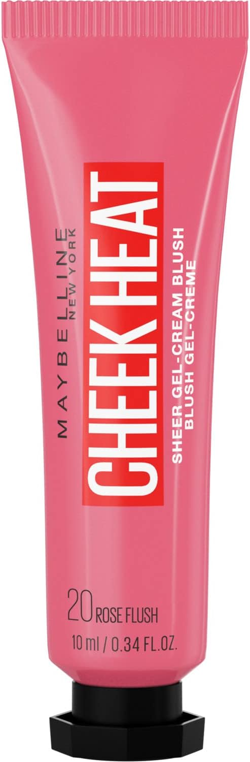 MAYBELLINE Cheek Heat Blush, Blush, Gel Formula, Water-Based Colour Pigments, Glossy Finish, 15 Nude Burn, 10 Ml (Pack of 1)
