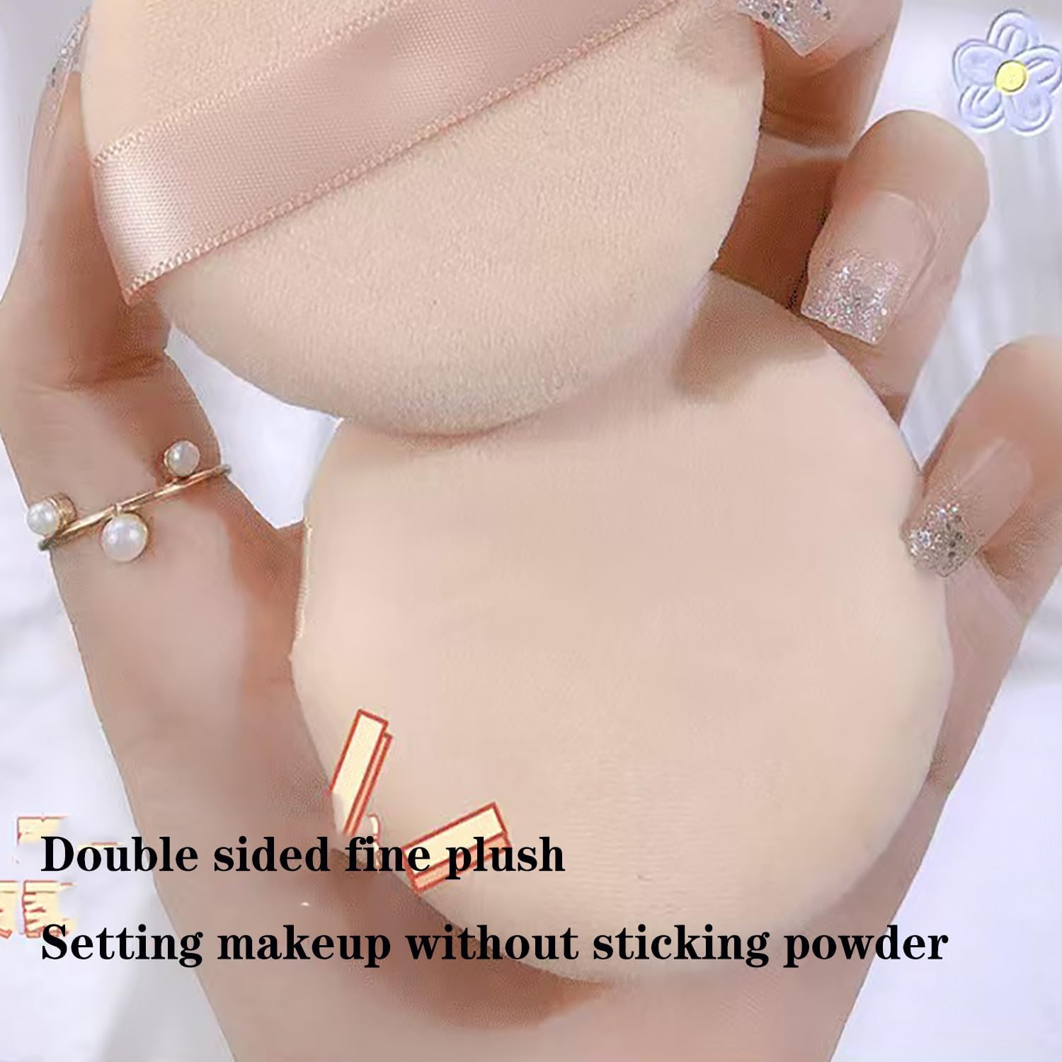 Loose Powder Puff round Shape 2 Pcs image number 5