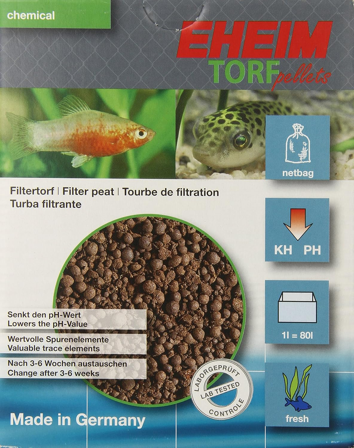 Eheim AEH2511051 Torf Pellets Filter Media for Aquarium, 1-Liter