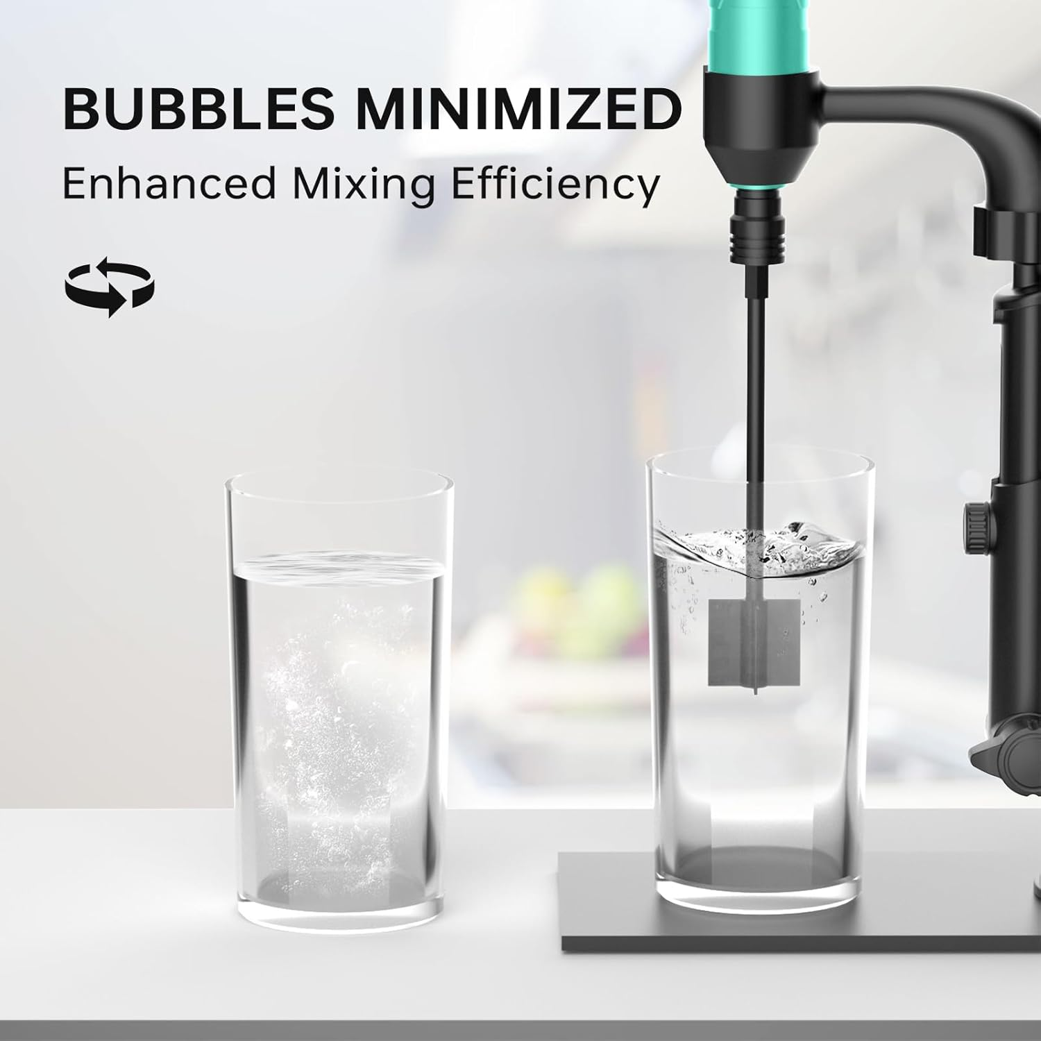 Rechargeable Resin Mixer with Stand | 3 Speeds Control | Timed Stop Function | 4 Electric Stirrer Paddles for Epoxy Resin, Silicone, Paint Mixing, Soap Making, Resin Tools, DIY Crafts (Light Green) image number 6