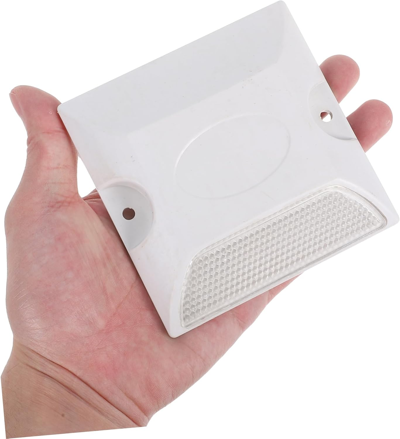 Mikinona 4Pcs Reflective Delineator Plastic Road Markers for Driveway Safety Street Reflectors Driveway Easy to Install Pavement Markers Reflectors for Enhanced Visibility image number 1