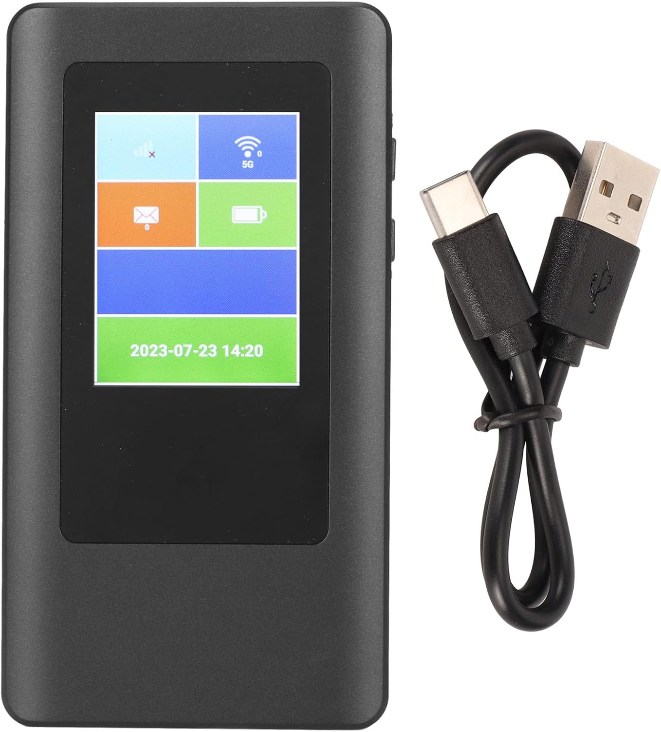 Australia 5G Mobile Wifi Router, Dual Band 2.4G 5.8G Support 16 Users Portable Travel Hotspot Wifi Device, Portable Wifi Router with Nano SIM Card Slot, 4000Mah Battery, MTK MT6833 image number 5