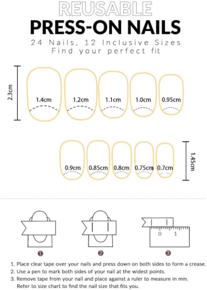 Press-On Nails, Classic Square, 24 Pieces, Reusable Nails with Protective Coating, Trending, Luxury (Dark Glitter - Square round - Holographic Glitter) image number 5