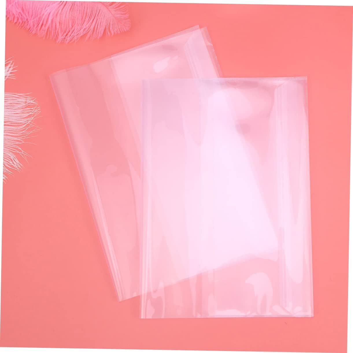 COHEALI Plastic Book Cover Protector for Reading Magazines A4 Size Anti-Scratch Book Film image number 1