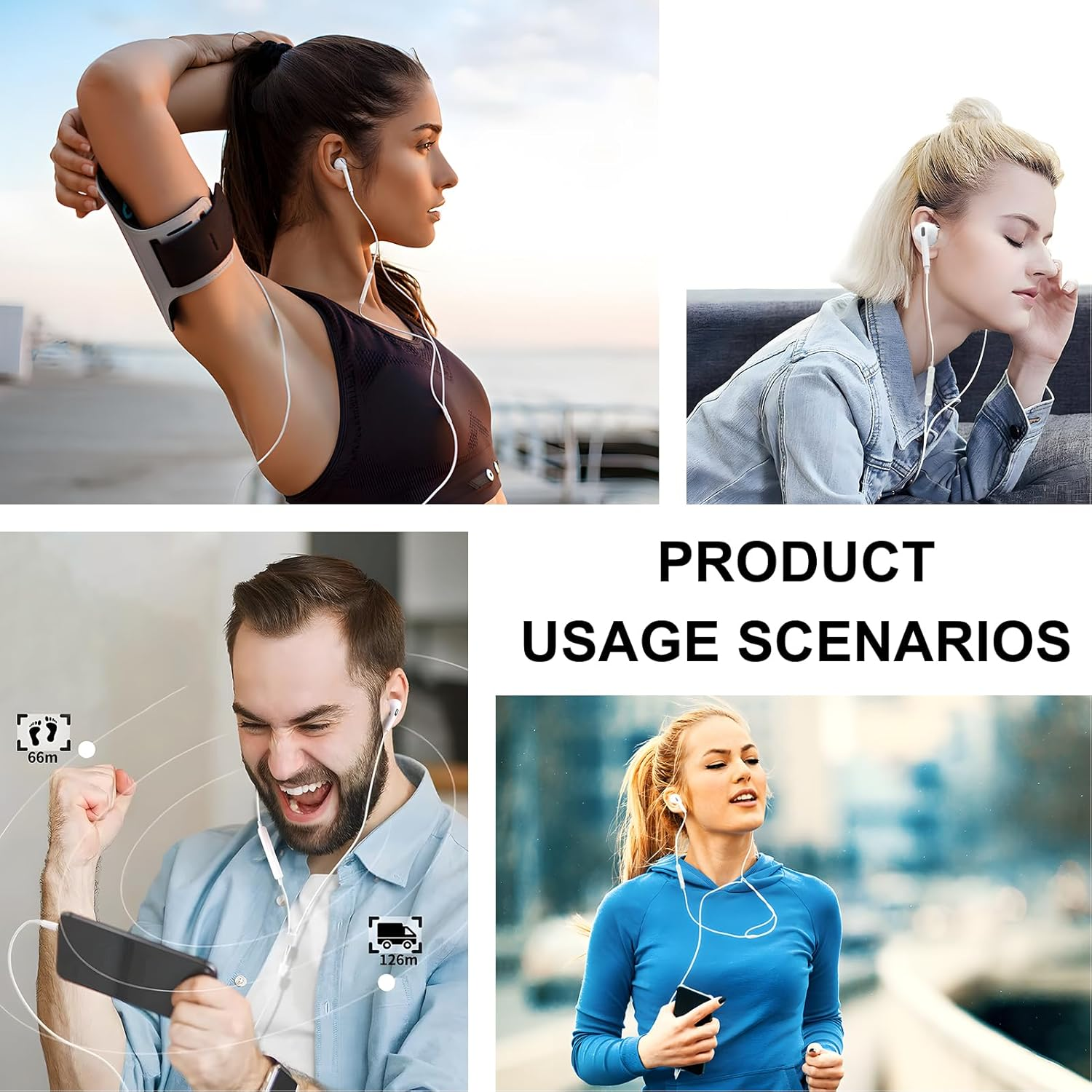 SRLWMYI 3 Pack USB C Wired In-Ear Headphones with Microphone and Volume Control Cable Headphones for Iphones 15/15Pro/15Plus/16/16 Pro/16Plus/Galaxy S24/S23/Google Pixel/Huawei image number 6