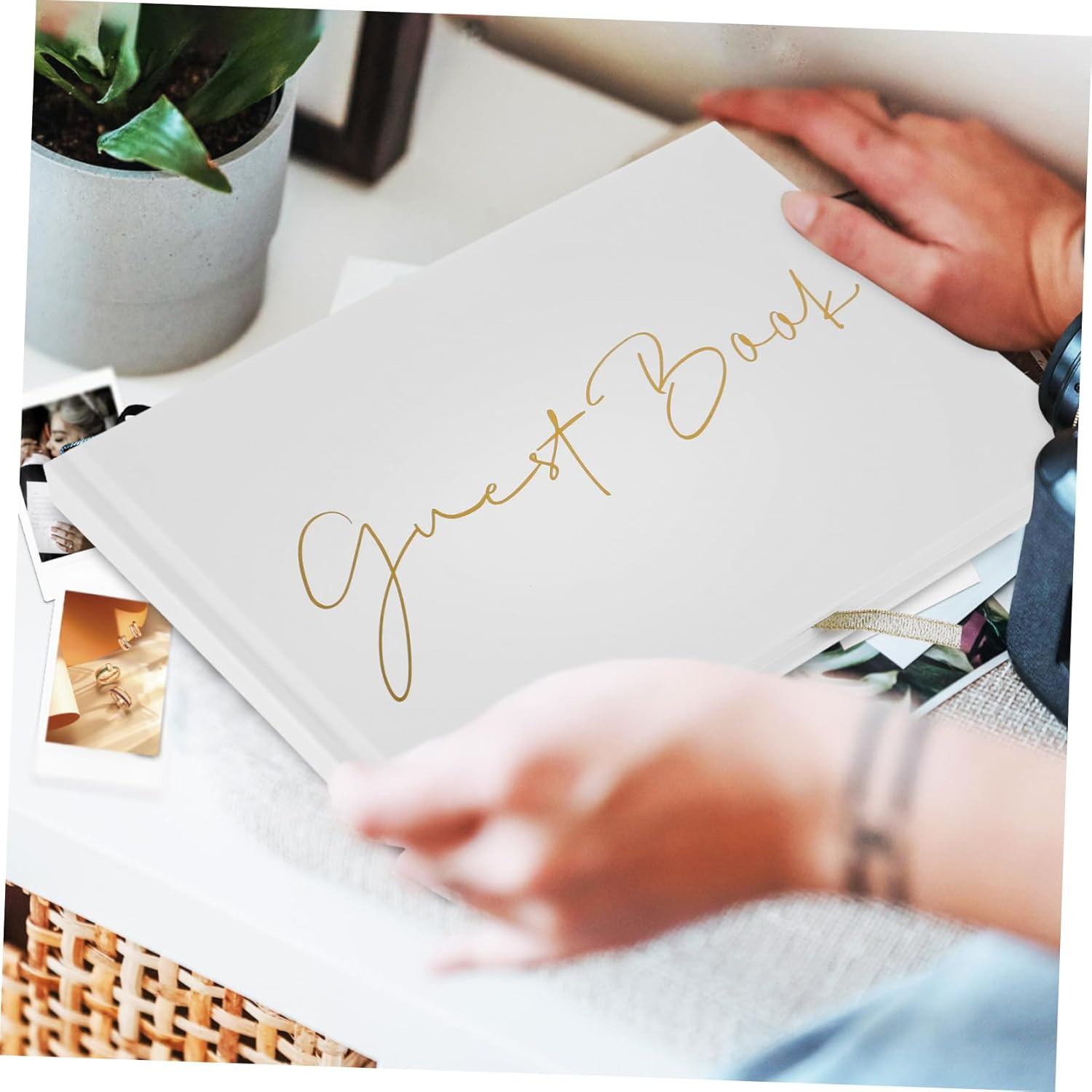 Guest Book for Party Wedding Memorial Guest Book Album Memory Photo Album image number 4