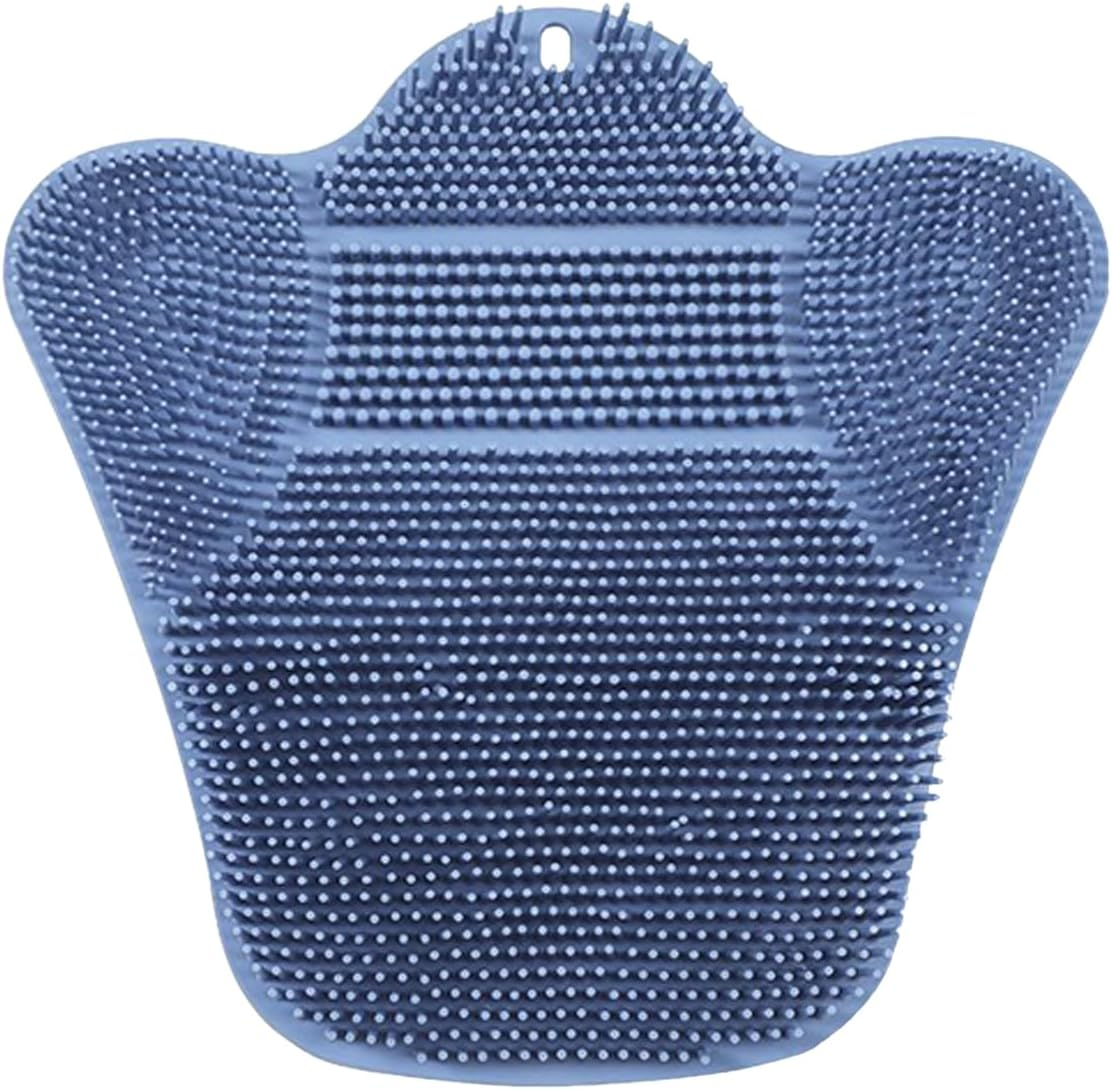 Suction Cup Foot Scrubbers | Silicone Foot Mat Shower Back Scrubber | Suction Cup Non-Slip Washer Scrub Pad Massage Tools for Dead Skin Heel Body Back Cleaning Tub Dorm Apartment