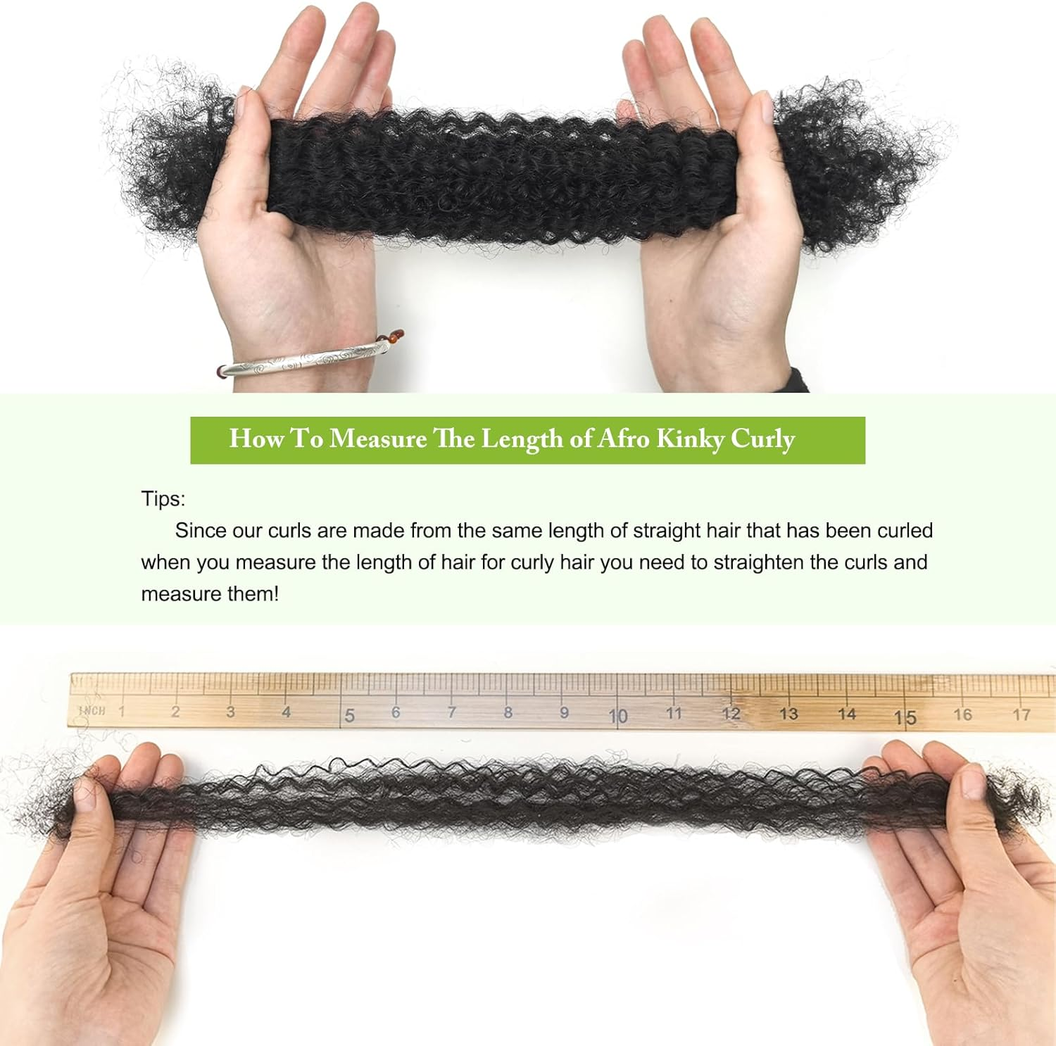 16 Inch Afro Kinkys Bulk Human Hair Kinky Curly Braiding Hair for Mini Twist 50G/Pack Natural Black 4C Dreadlock Extensions for Permanent Sister Locs/Mini Twists/Braids/Repair Can Dye and Bleach image number 4