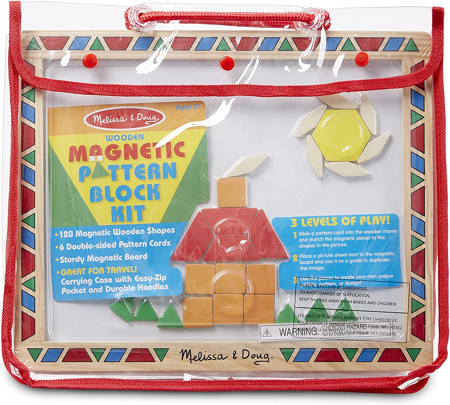 Melissa and Doug - Magnetic Pattern Block Kit image number 4