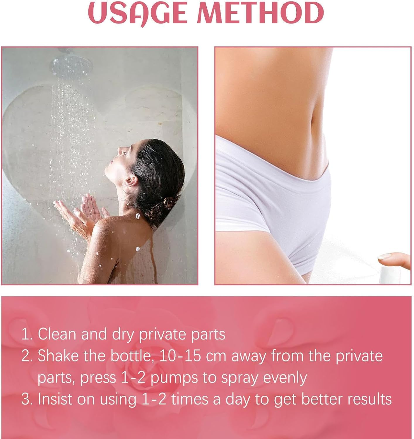 Women Private Part Spray, Daily Freshness Intimate, Gentle Vaginal Odour Protection Spray for Women, Relieve-Itching, Safe Ultimate Skin Care, Feminine Hygiene image number 2