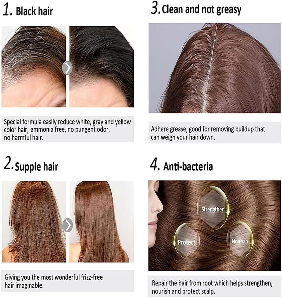 2Pcs Pure Hair Revitalization Bar,Pure Hair Darkening Shampoo Bar,Spartan - Gray Hair Reverse Bar,Hair Darkening Shampoo Bar,Reverse Grey Hair Bar Shampoo image number 3