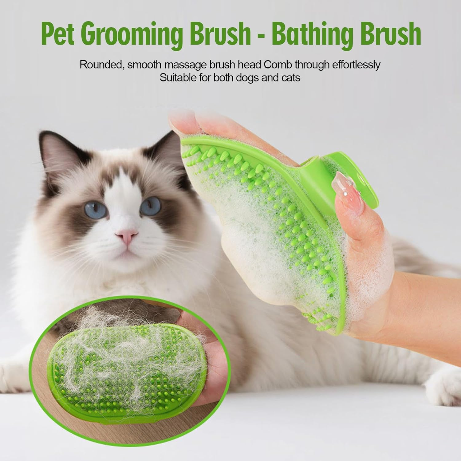 CLERIVI Cat Self Groomer, 4PCS Silicone Corner Chin Scratcher, Rubber Face Grooming Brush for Indoor Cats, Wall Brush for Sofa Table Legs, Multiple Colors image number 1