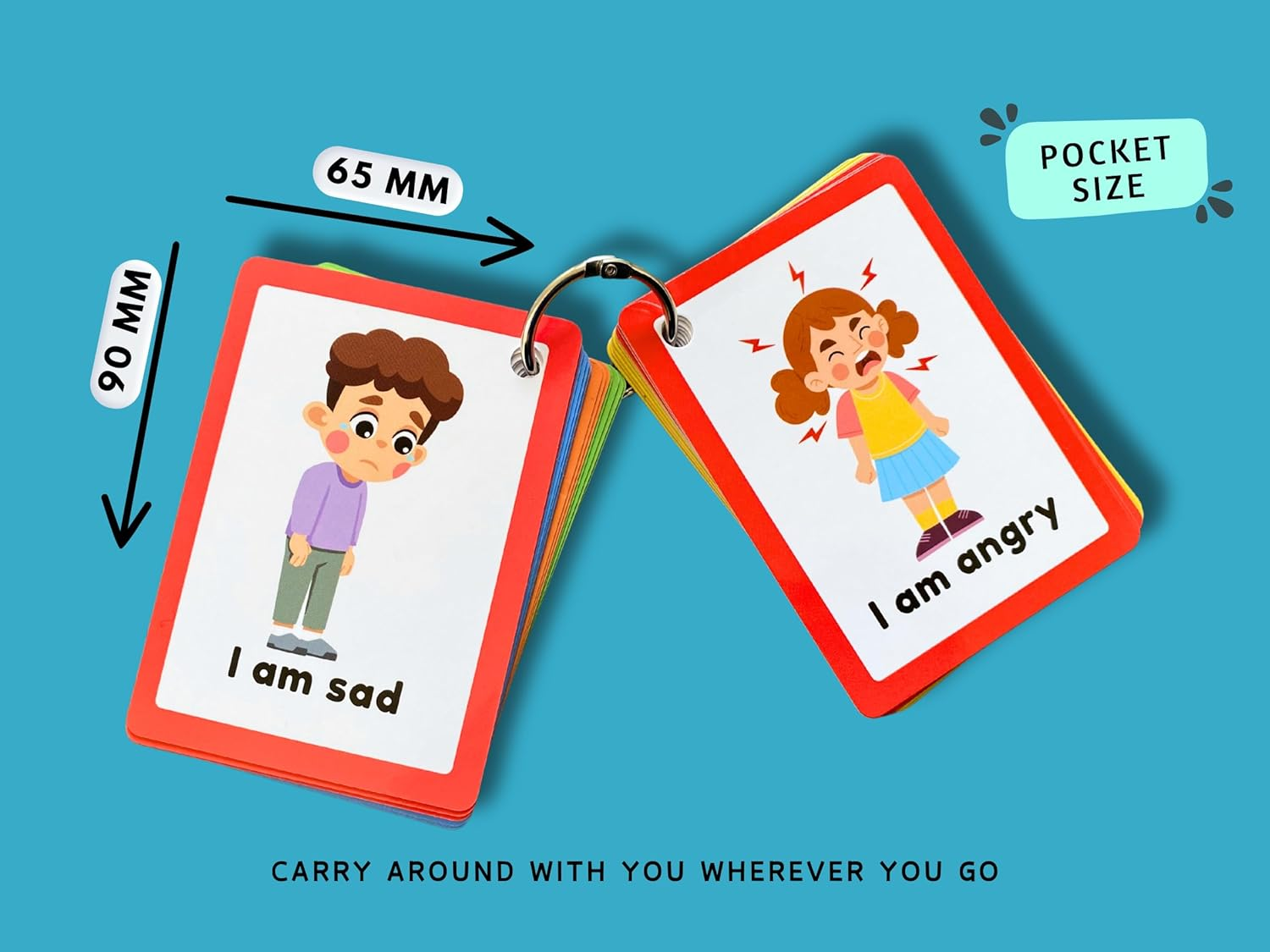 Communication Cards for Non Verbal Children and Adults, Autism Special Needs Visual Aid Communication Speech Delay Flash Cards image number 3