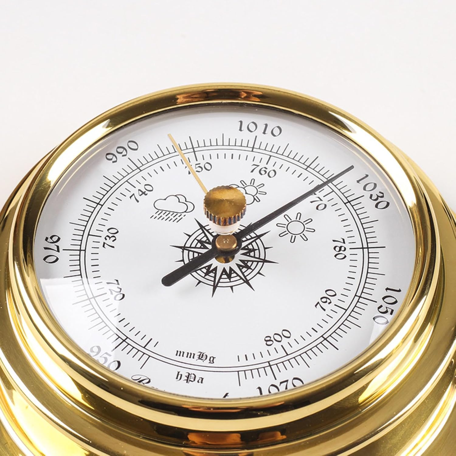 3Pcs Barometer Thermometer Hygrometer,3.85 in Portable Outdoor Barometer Set,Wall Hanging Analog Weather Station,For Home Wall,Fishing Boat,Hotels,Offices,Factories(No Battery Needed) image number 5