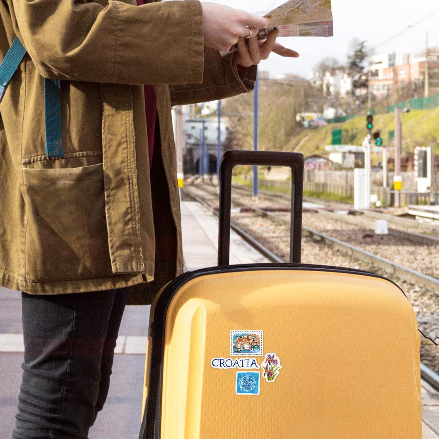 Navy Peony Captivating Croatia Travel Stickers (31 Pieces) - Watercolor, Croatian Vacation Decals for Journals, Scrapbooks, Water Bottles, Suitcase image number 6