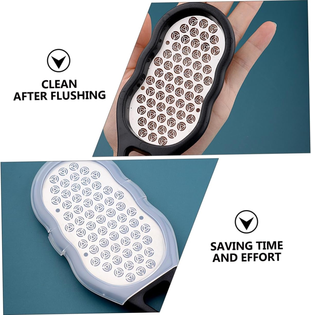 Healeved 1Pc Stainless Steel Foot File Callus Remover Tool Ergonomic Design for Smooth Feet Pedicure Essential for Dead Skin and Corn Removal Black image number 5