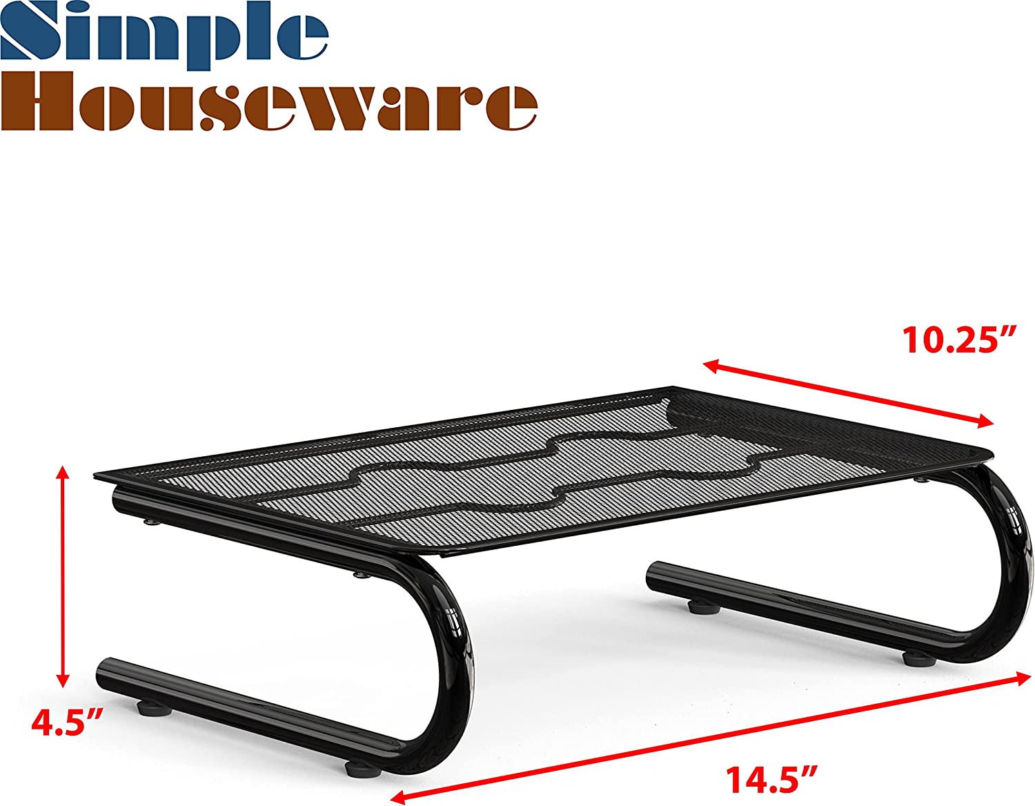 Simple Houseware 2 Pack Monitor Stand Riser, Mesh image number 3