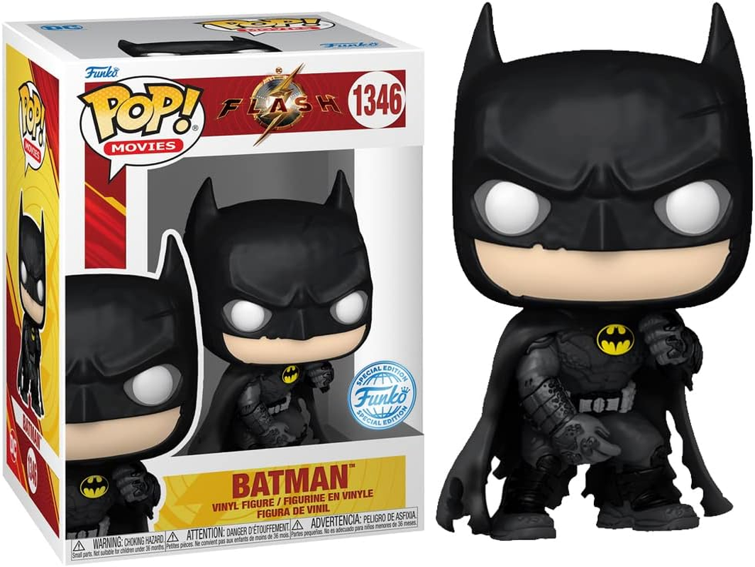 Funko Pop! the Flash (2023) Batman (Battle Damage) Vinyl Action Figure image number 2