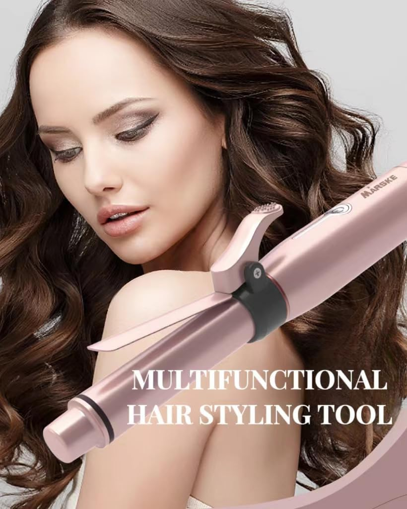 USB Rechargeable 2-In-1 Ceramic Curling Wand, Flat Iron and Curler - Mini Travel Size with 3 Temperature Settings for Short Hair Styling image number 5