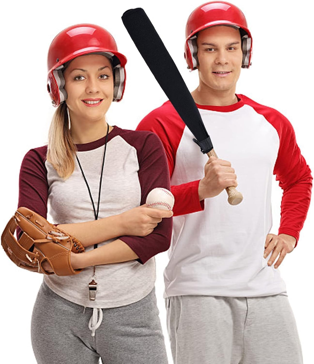 2 Pcs Baseball & Softball Bat Sleeve Warmers Thermal Protector Cover for Composite Bats, Reduces Vibration, Enhances Grip - Training & Cold Weather Batting Accessories image number 4