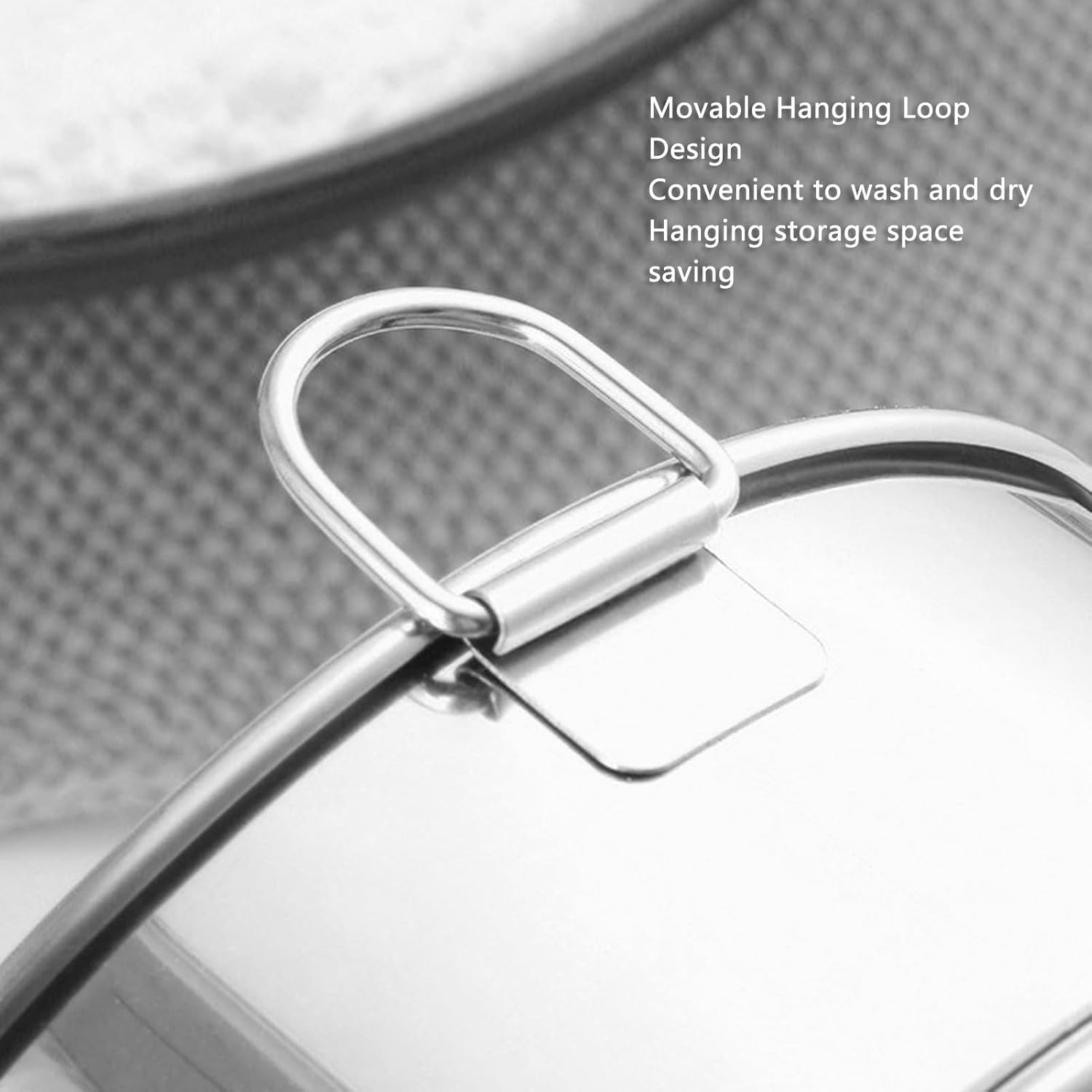 Flour Sieve Fine Mesh, Stainless Steel round Flour Sifter 80 Mesh Large Size Filter with anti Stick Coated for Baking Cake Bread image number 1