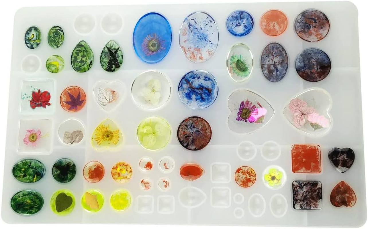 Silicone Resin Jewelry Casting Mold, Resin Jewelry Molds, for DIY Artcraft Project, Crafting, Gift Pendant, Pendant Earrings Making, Large image number 3