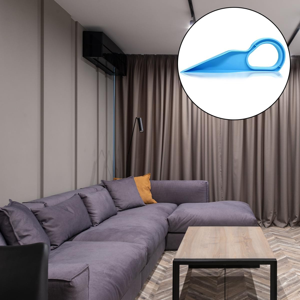 NILLOS Mattress Wedge Elevator, 1 PCS Blue Plastic Bed Making Mattress Lifter Bed Sheets Tucker for Changing Sheets (25 X 8 Cm/9.84 X 3.14 In) image number 1