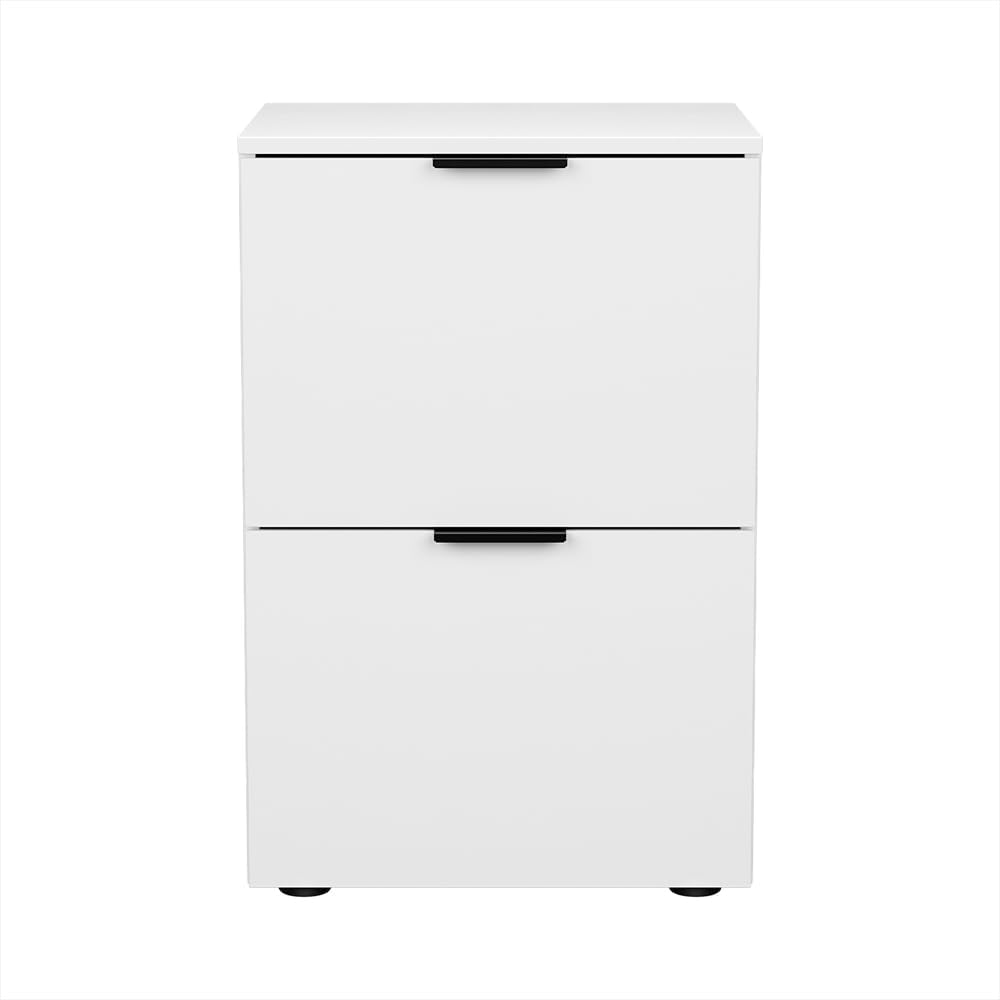 Artiss Filing Cabinet Files Storage Office Shelves File Organiser White 2 Drawer image number 2