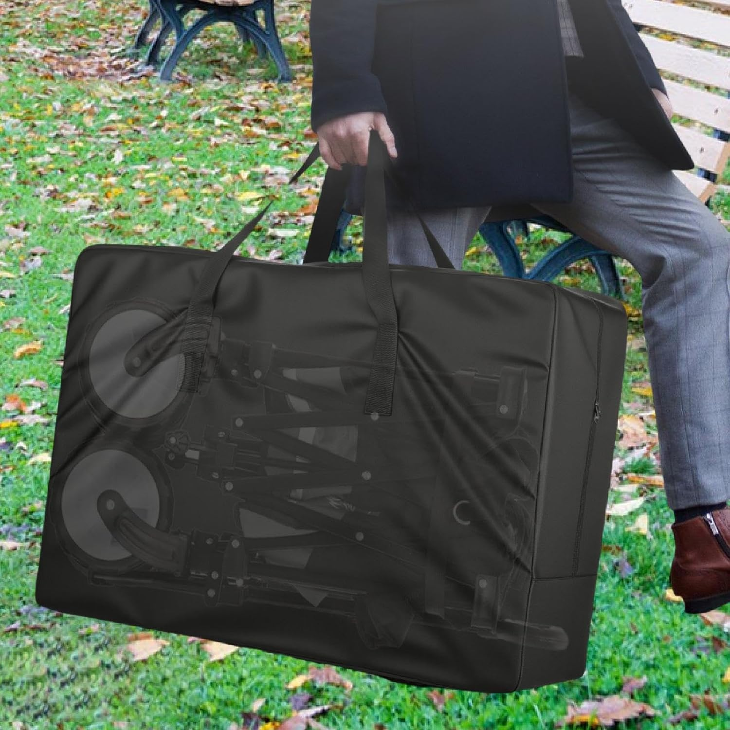 Abbraccia Storage Bag for Wagon Moving Tote Raindproof Reusable Travel Carrier Duffle Bag for Sports Hiking Pillows Laundry Stroller image number 5