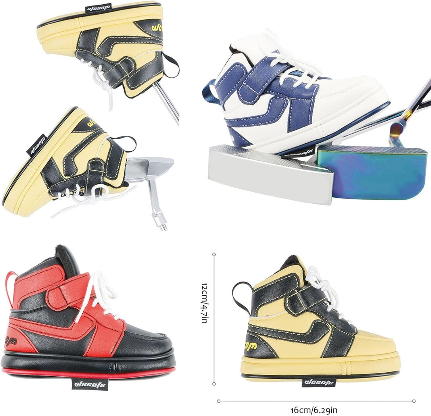 Perfeclan Golf Putter Cover Blade, Golf Club Head Covers, Putter Headcover for Blade, Leather Golf Putter Head Covers image number 6