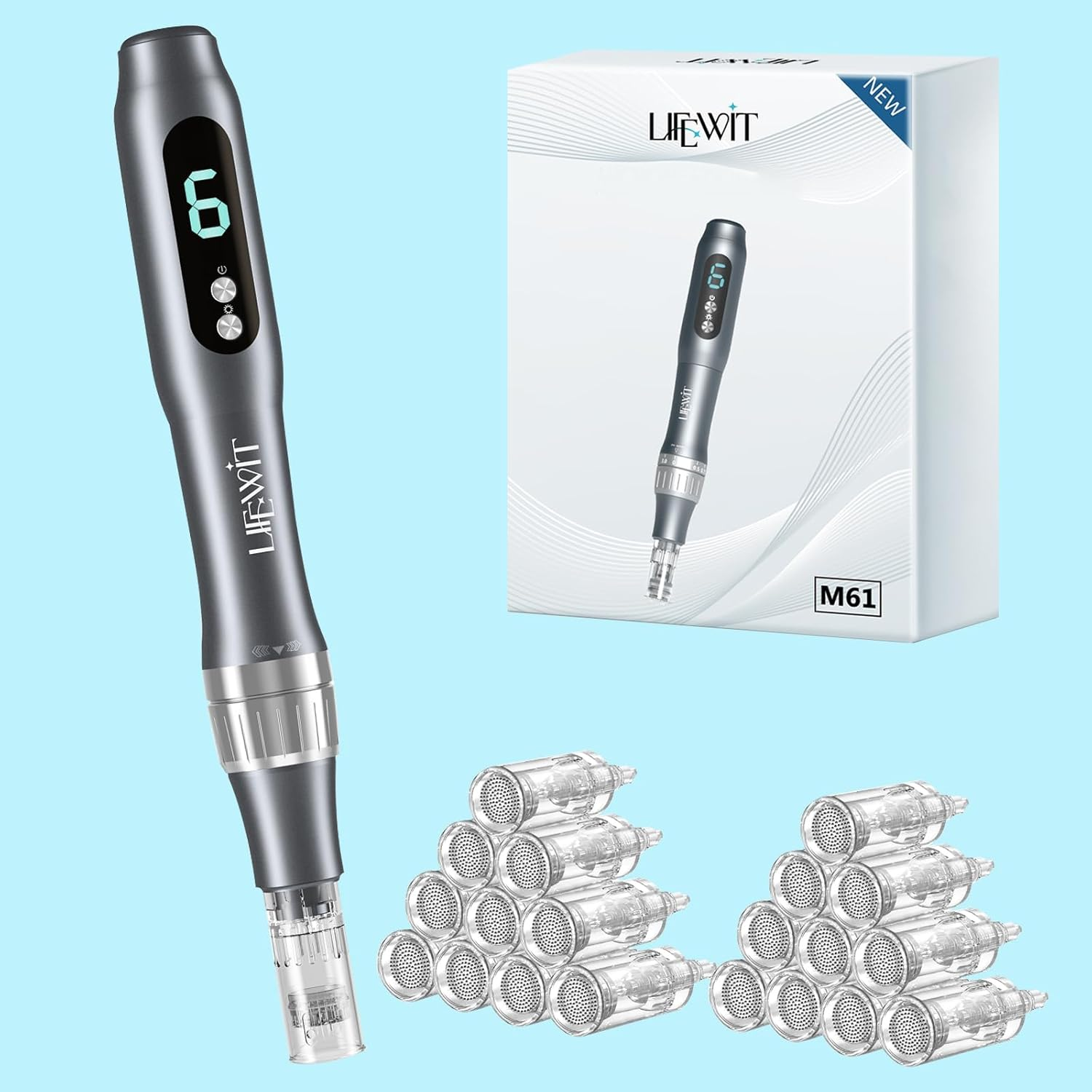 Dermastamp System, 0.25Mm Microneedling Derma Stamp Pen, Derma Roller Alternative, Skin Care Tool for Women