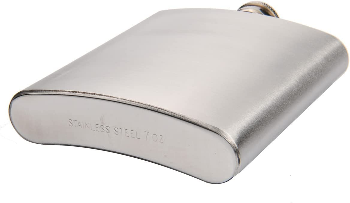 Ariv Hommey Hip Flask 7Oz Stainless Steel Wine Whiskey Liquor Alcohol Bottle image number 2
