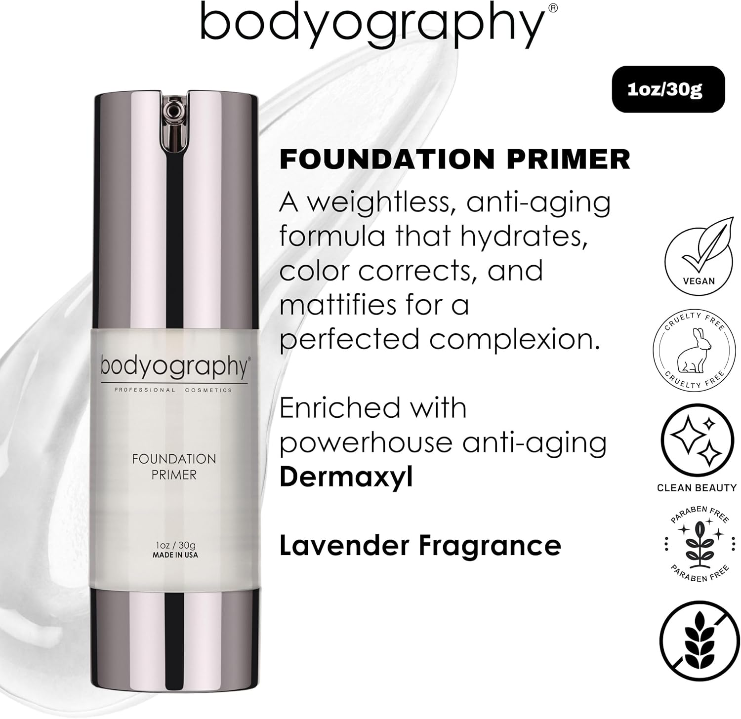 Bodyography Foundation Primer 30 G, Clear, 30 G - Neutral image number 1