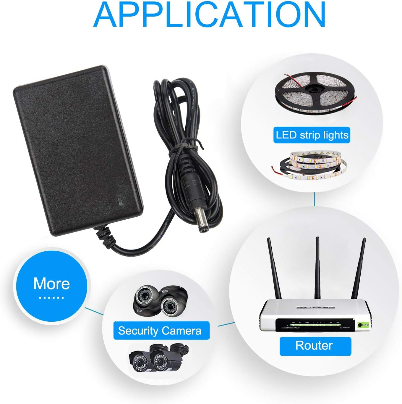 AC DC 12V 2.5A Power Supply Adapter Charger for Lorex BX1202500 BX 1202500 LHV210800 Juniper Networks EADP-30FB MA-PWR-30W-US AUDIOVOX TESA2-1202500, Wireless-Ac and Wireless-N Access Points Wac510 image number 3