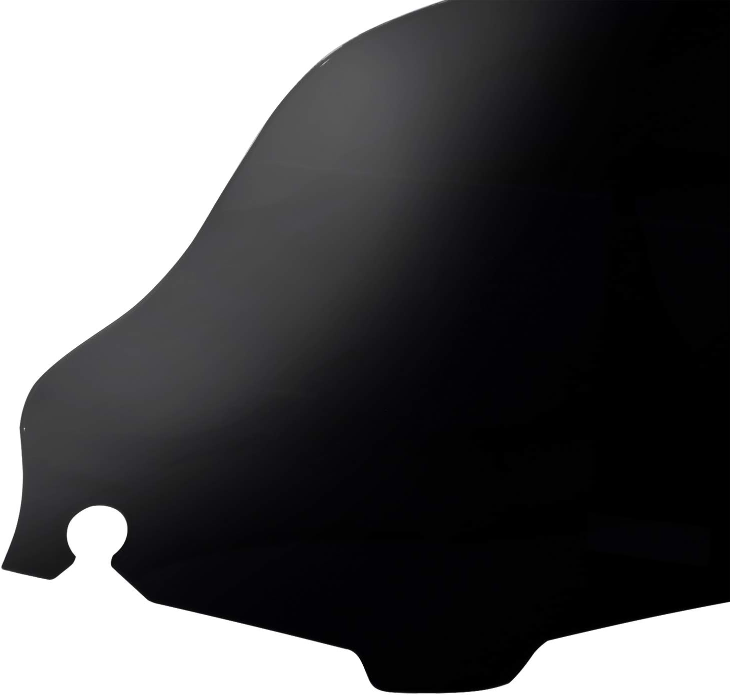 Black 8'' Wave Windshield Windscreen for 1996-2013 Harley Touring Electra Glide Street Glide 1996-2013 image number 5