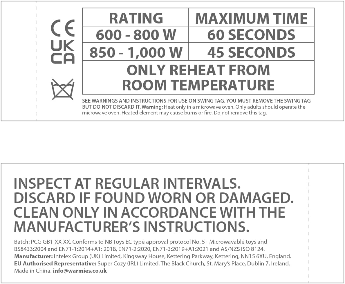 Warmies Green Dinosaur, Microwavable Weighted Soft Toy with French Lavender Scent, Hot or Cold for Cool Relaxation and Warm Relief image number 2