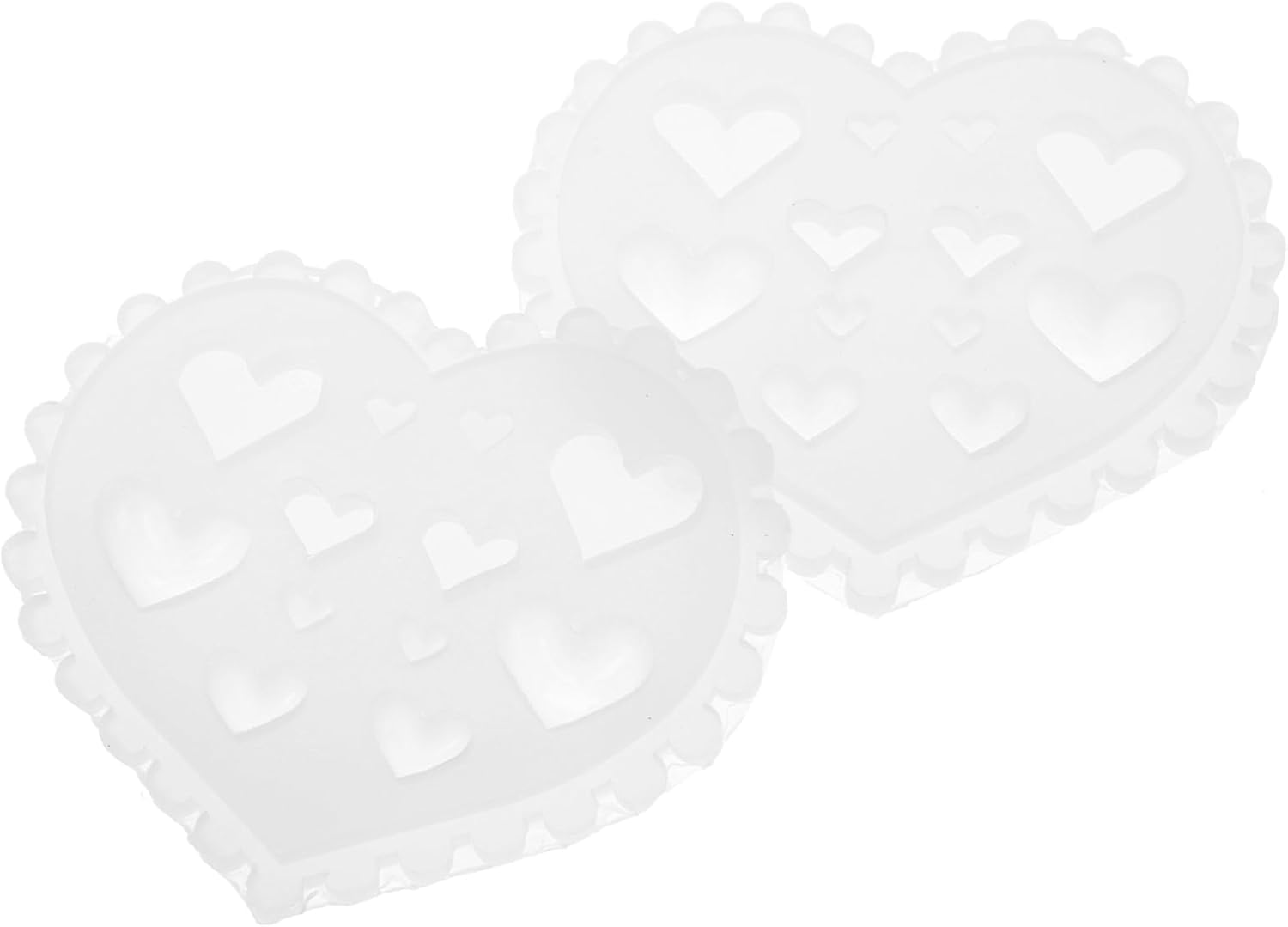 COMPUKAS Unique Design Nail Art Molds Silicone Nail Molds Heart Mould Petals Making Tool