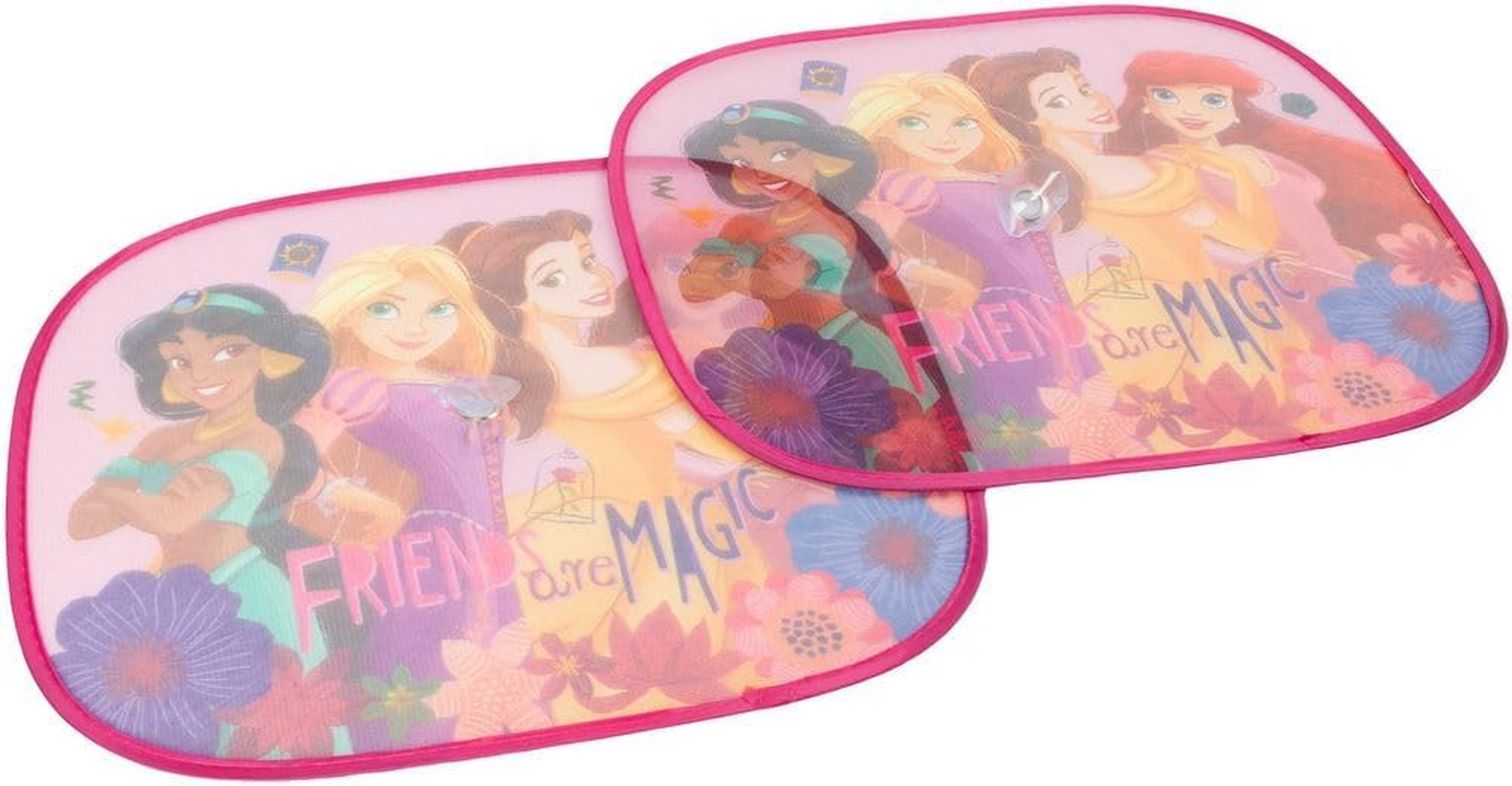 Disney Princess Girls 44 X 35Cm Side Awnings with Jasmine Rapunzel Belle Ariel Graphics on Pink Background image number 6