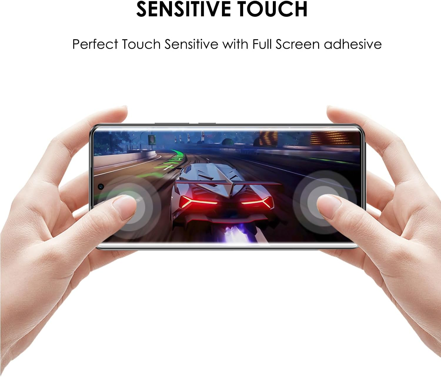 Akcoo Screen Protector for OPPO Reno10 5G,UV Tempered Glass - 3 Pack, Liquid Despersion Tech,Edge to Edge Coverage,Sensitive Touch image number 1