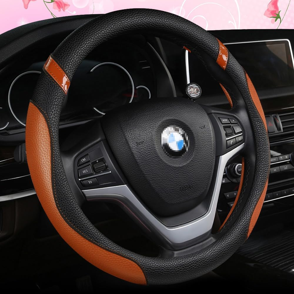 Steering Wheel Cover Customized Fit for Lexus RX270 RX330 RX350 Rx400H ES200 Es300H NX200 NX300 Nx350H UX200 Ux260H Ux300H GS300 GX350 (Purple)